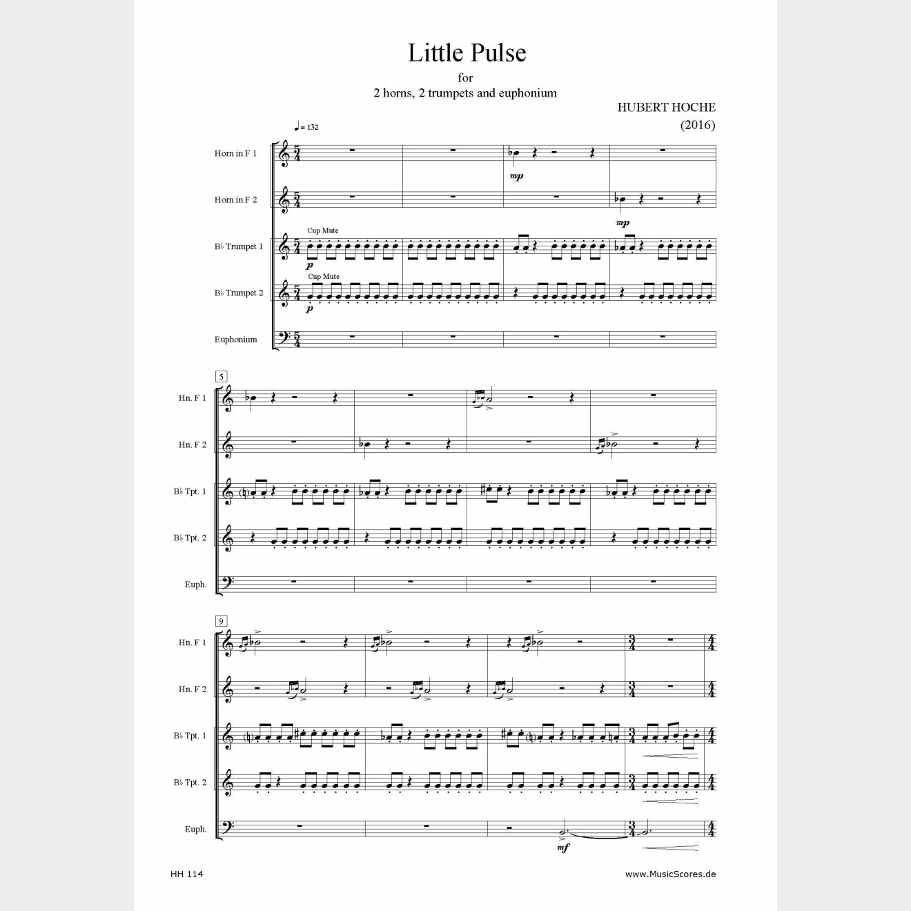 Little Pulse, 3`30'' (Partitur und Stimmen)