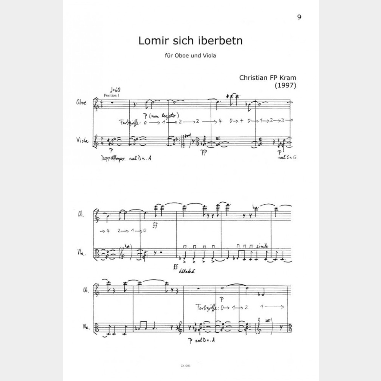 Lomir sich iberbetn (Score/Part)