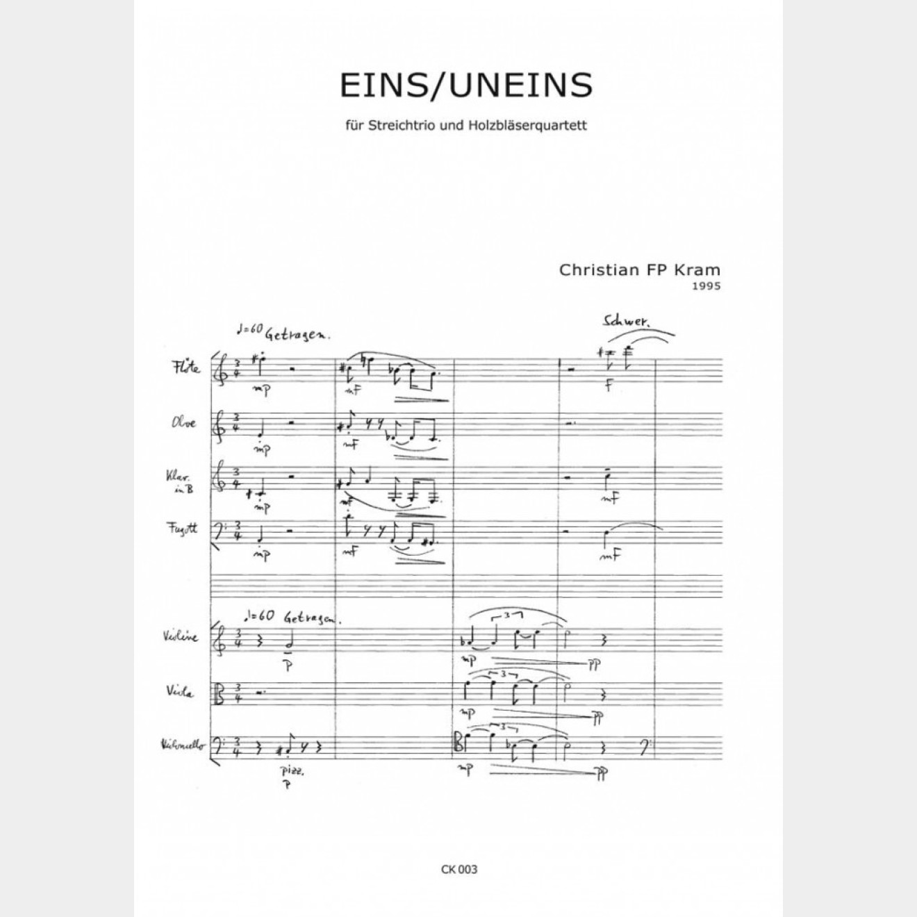 EINS/UNEINS (Score and parts)