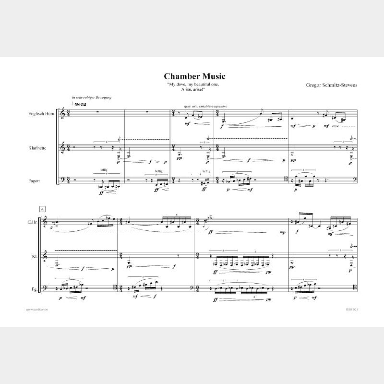 Chamber Music (3 Scores), 6`