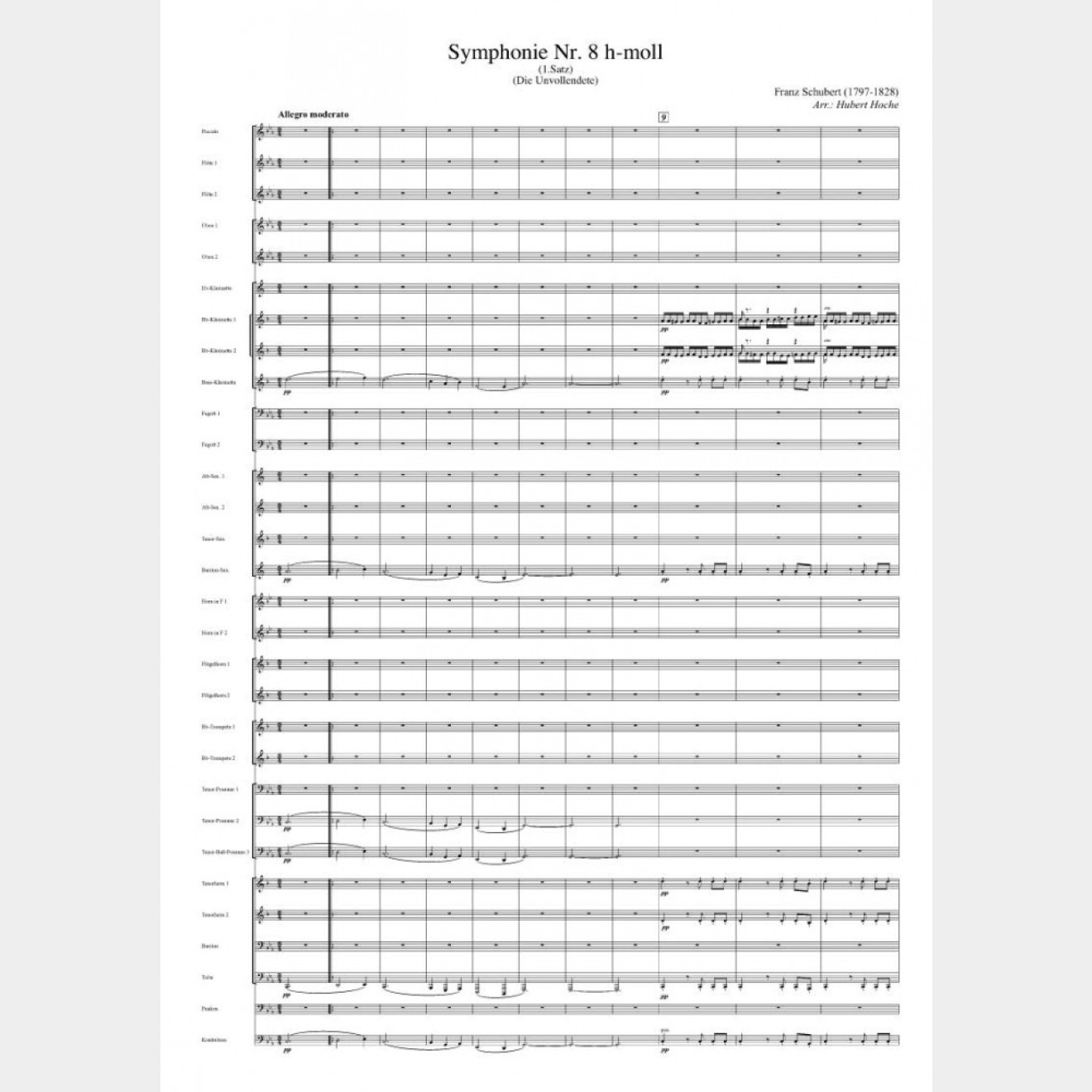 Sinfonie Nr 8 (1. movement) B minor, 15`