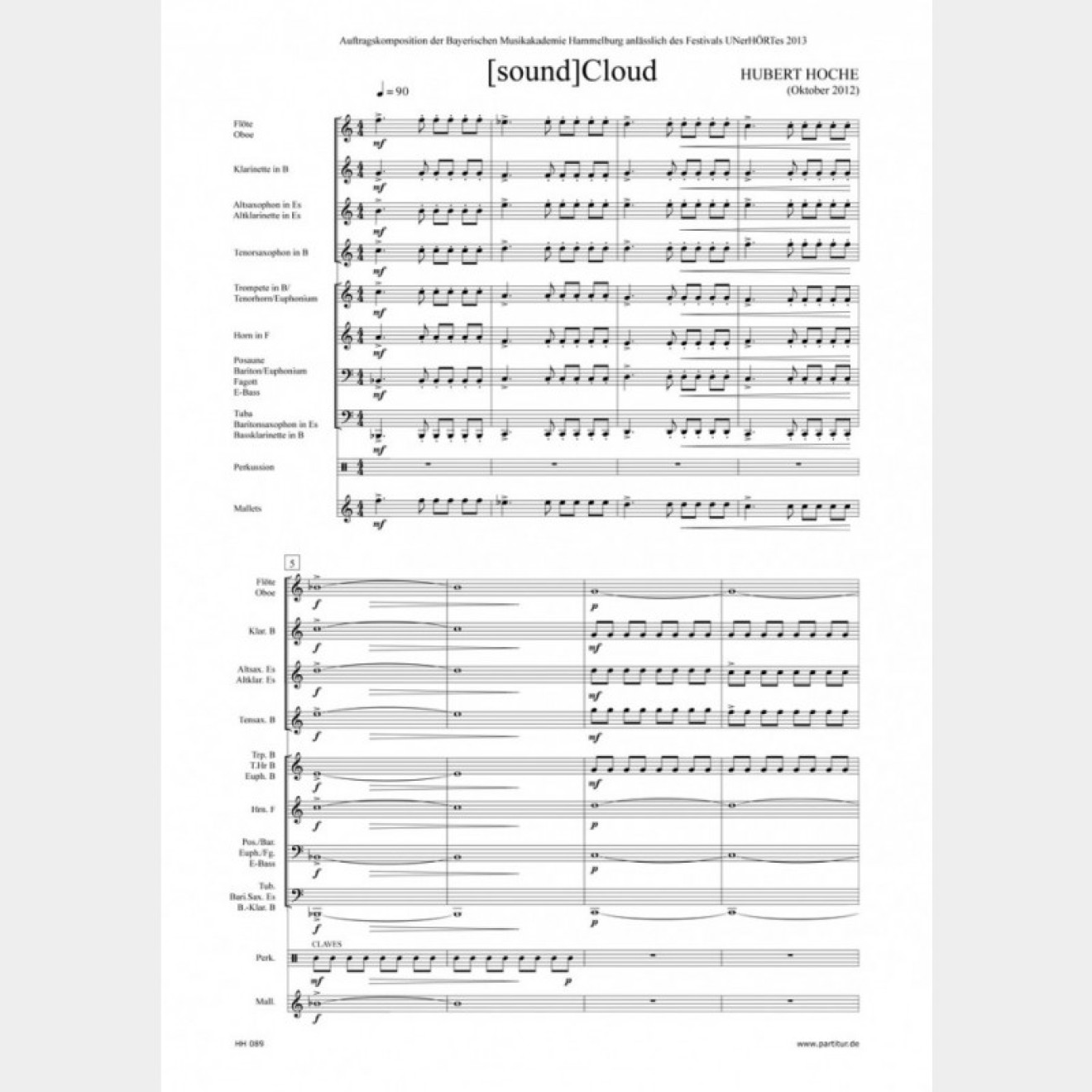 [sound]Cloud, 2` (Score and Parts)