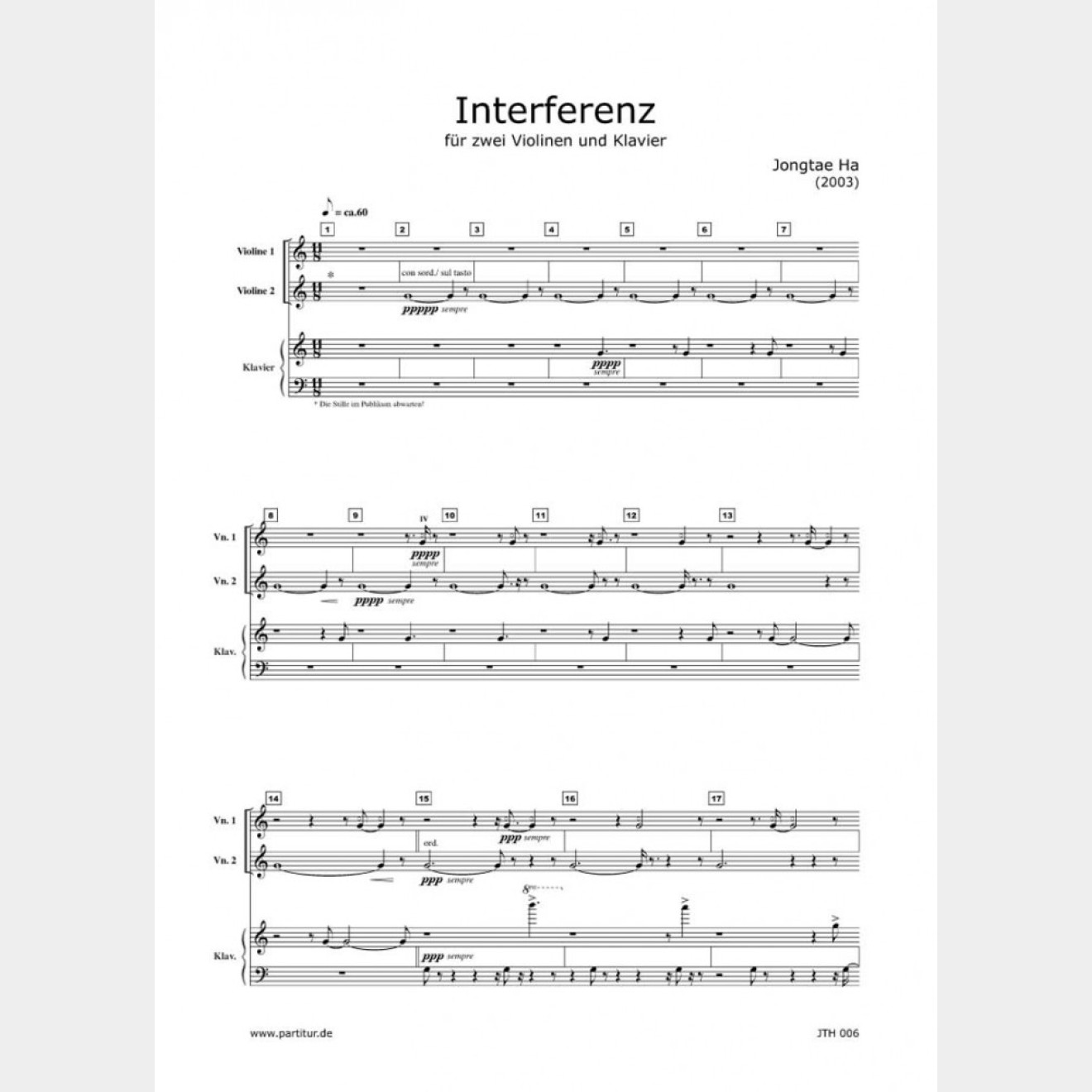 Interferenz (3 Scores), 20`