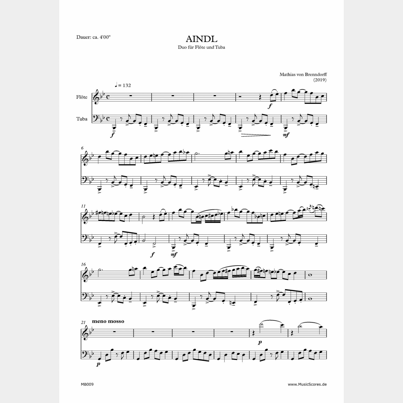 AINDL, (Score and Parts), 4'