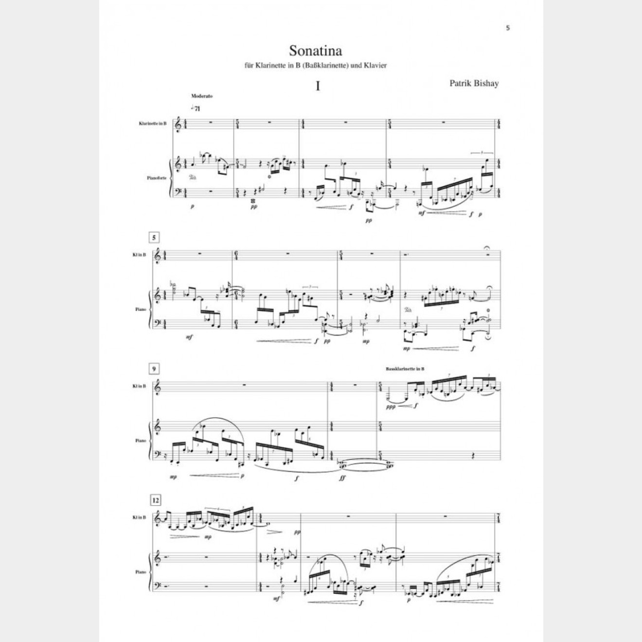 Sonatina (Score and Part), 15`