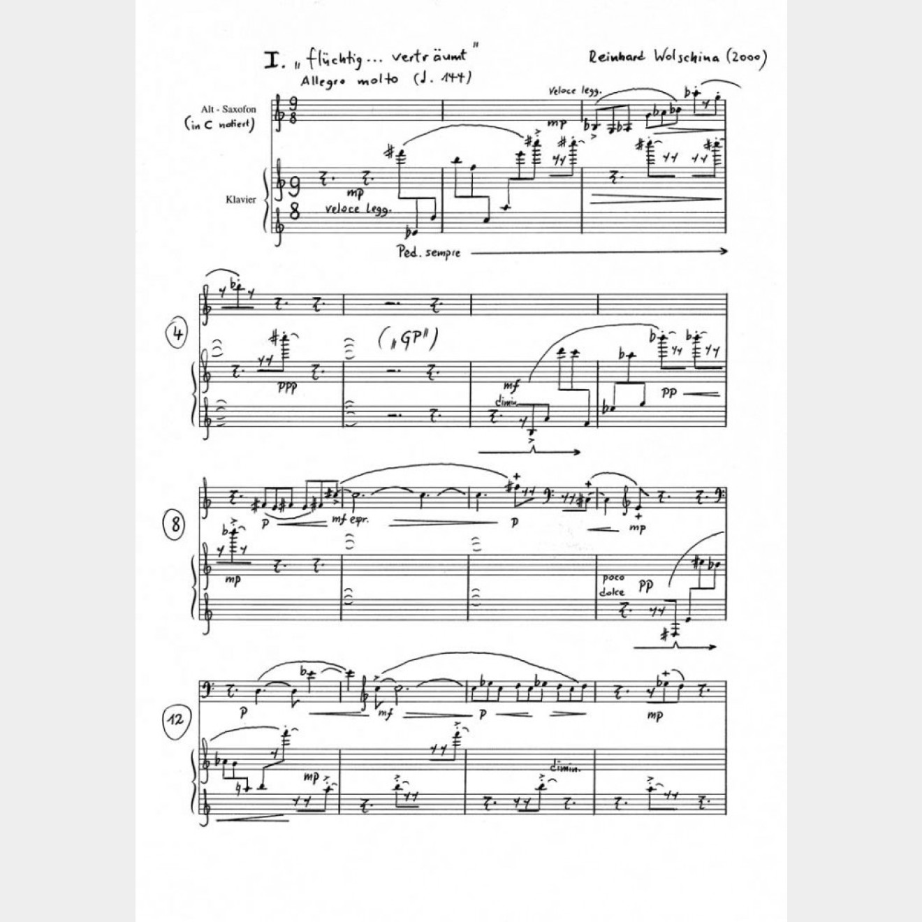 Traumbilder (Score and Part), 14`