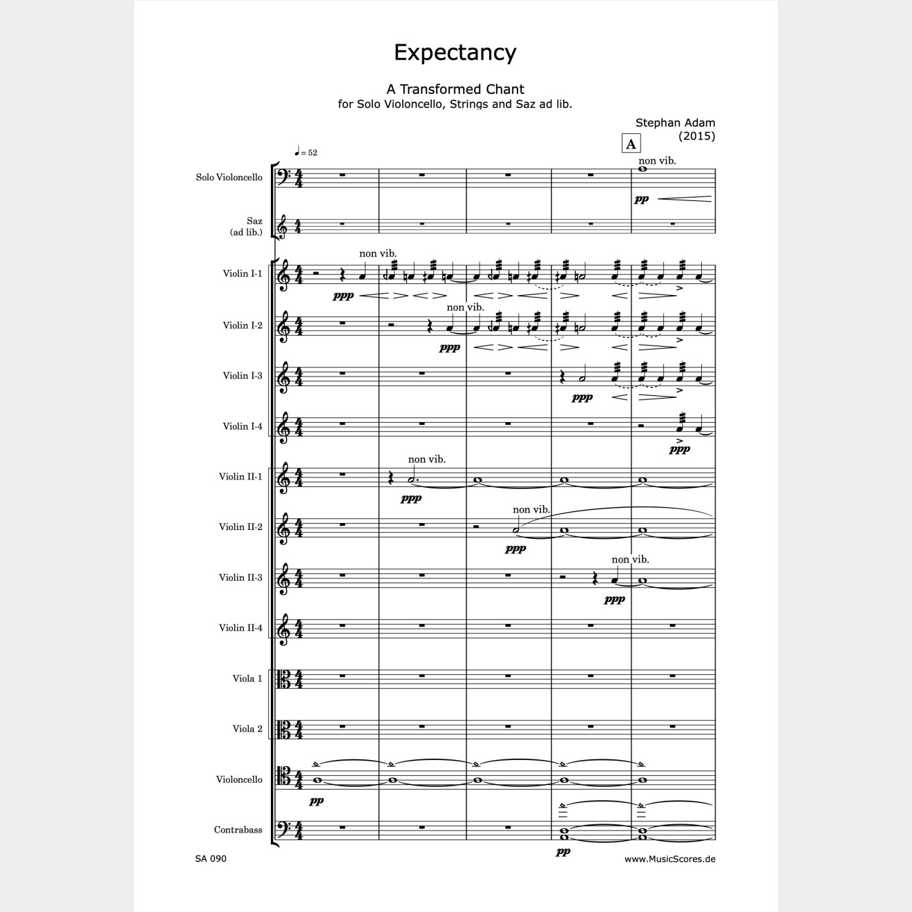 Expectancy, (Score and Parts), 6`
