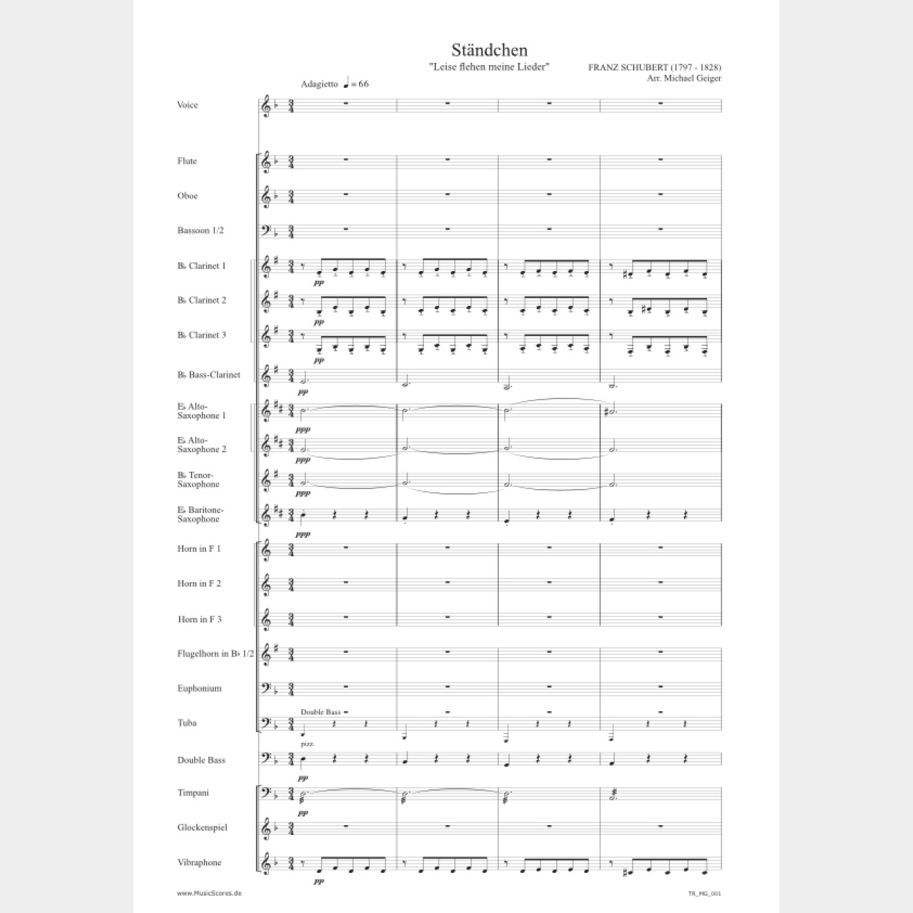 Ständchen, 3, (score and parts)