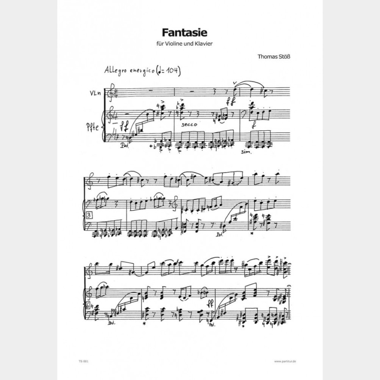 Fantasie (Score and Part), 7`