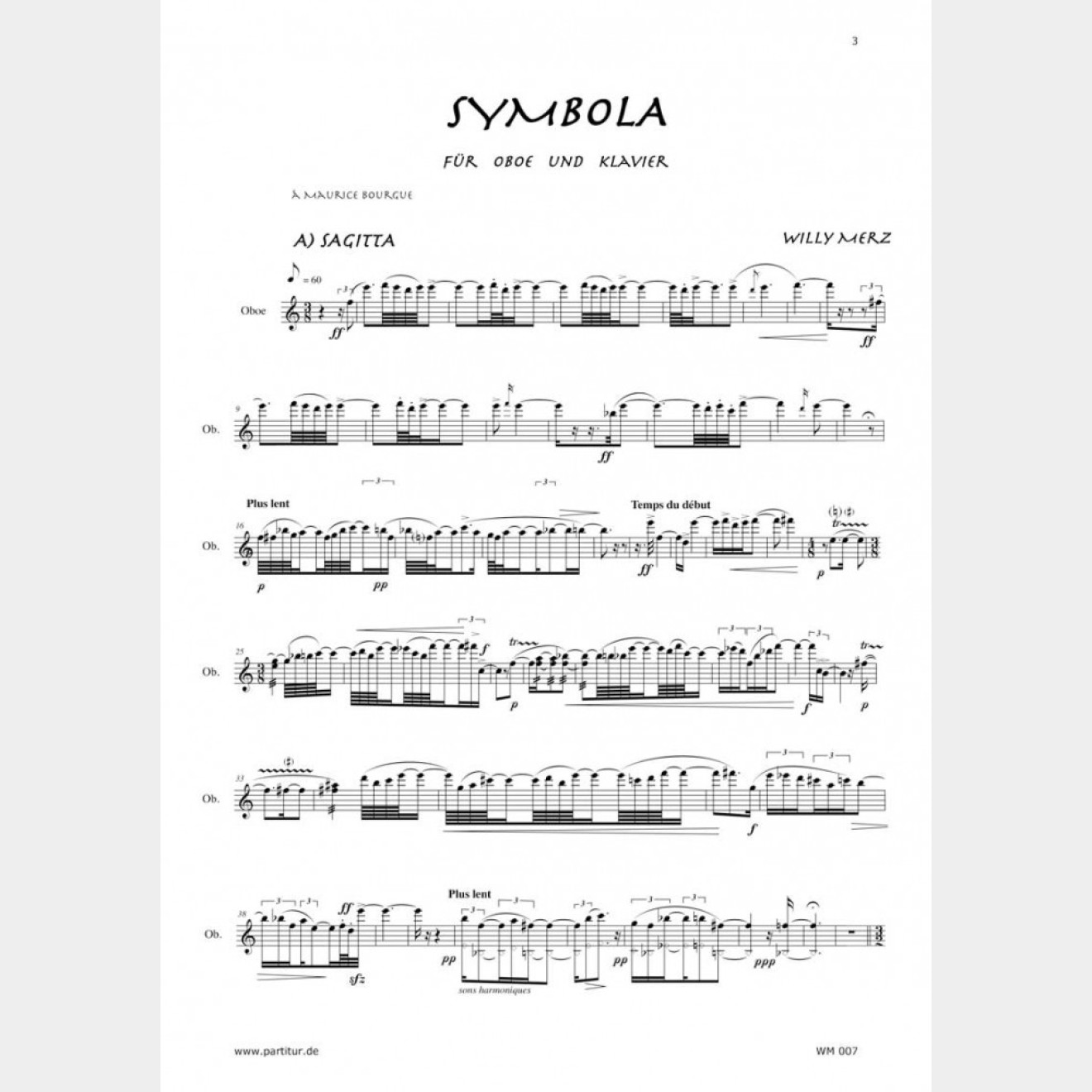 Symbola (Partitur und Stimme), 12`