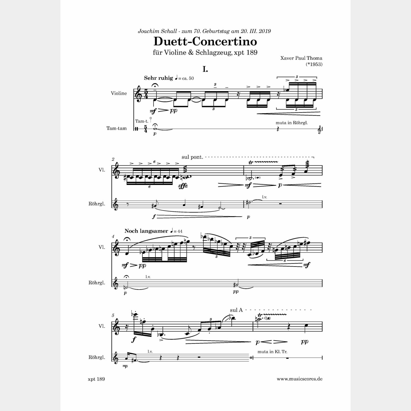 DUETT-CONCERTINO Opus 189, (Partitur und Stimme), 16`